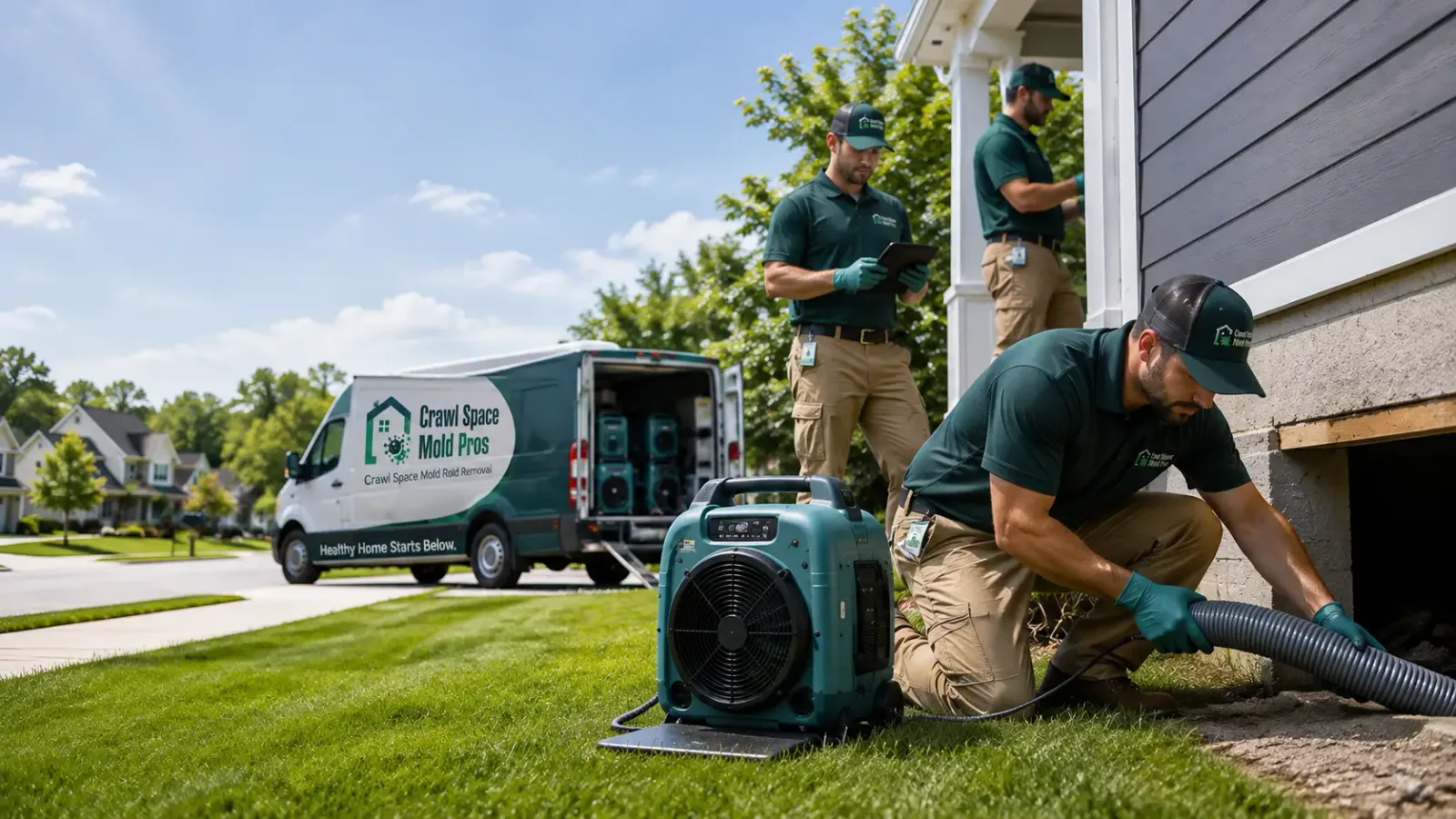 Crawl Space Mold Removal in Cloverdale, IN